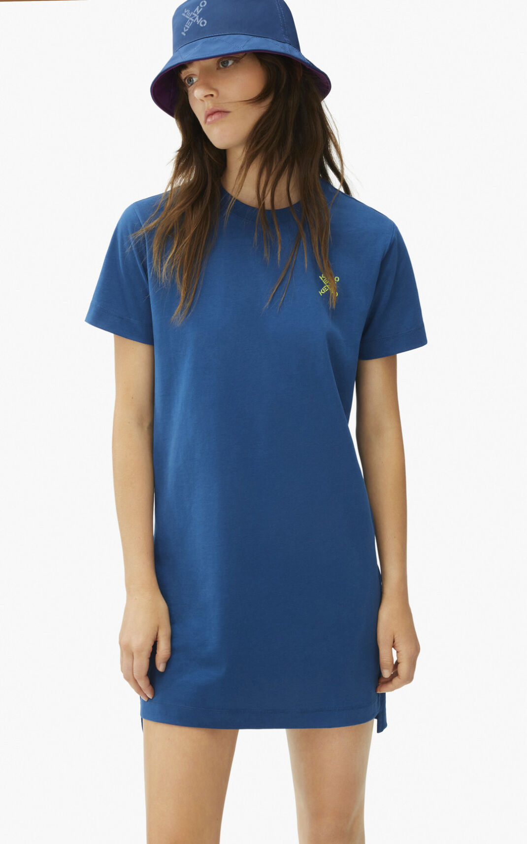 Vestido Kenzo Sport Little X t shirt Feminino - Azuis Escuro | 034GQZKEV